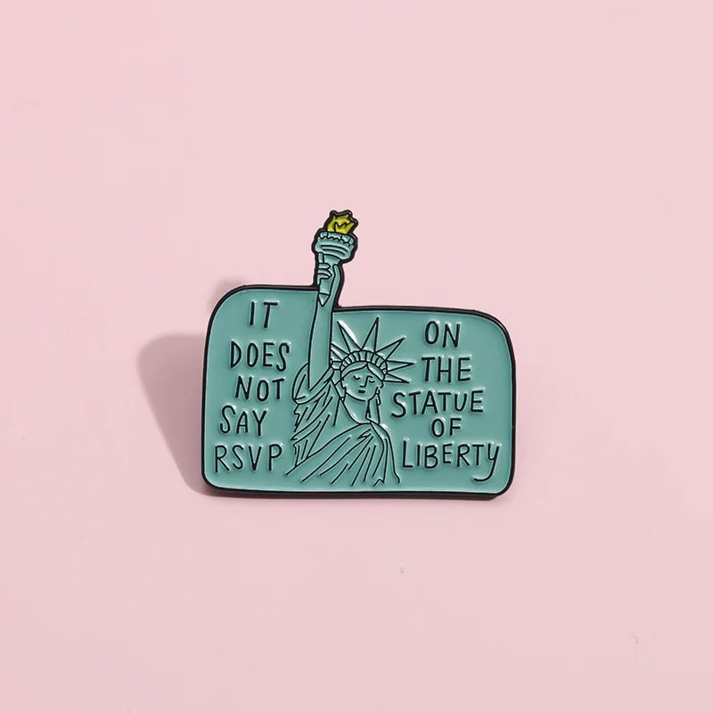Stylish Metal Pin Badge by Topboring