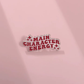 Cute Red Metal Pin Badge by Topboring