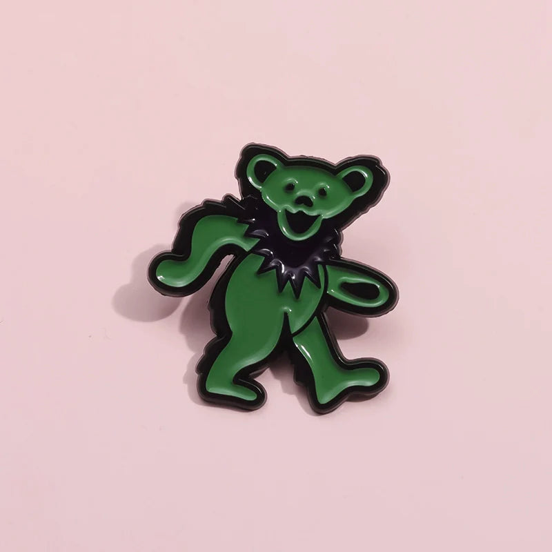 Cute Cartoon Bear Metal Pin Badge by Topboring