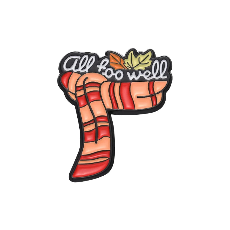 Charming Red Cartoon Metal Pin Badge by Topboring