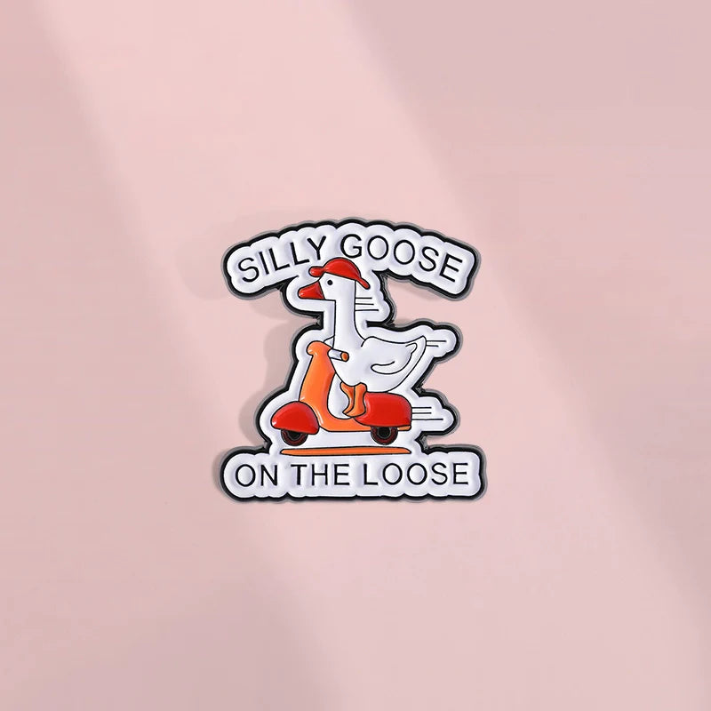 Quirky Metal Pin Badge by Topboring
