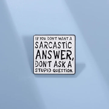 Elegant Metal Pin Badge by Topboring