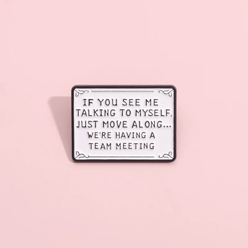 Bold Metal Pin Badge by Topboring