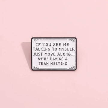 Bold Metal Pin Badge by Topboring