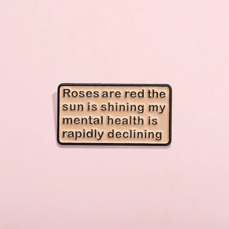 Charming Red Heart Pin Badge by Topboring