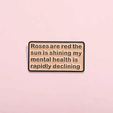 Charming Red Heart Pin Badge by Topboring