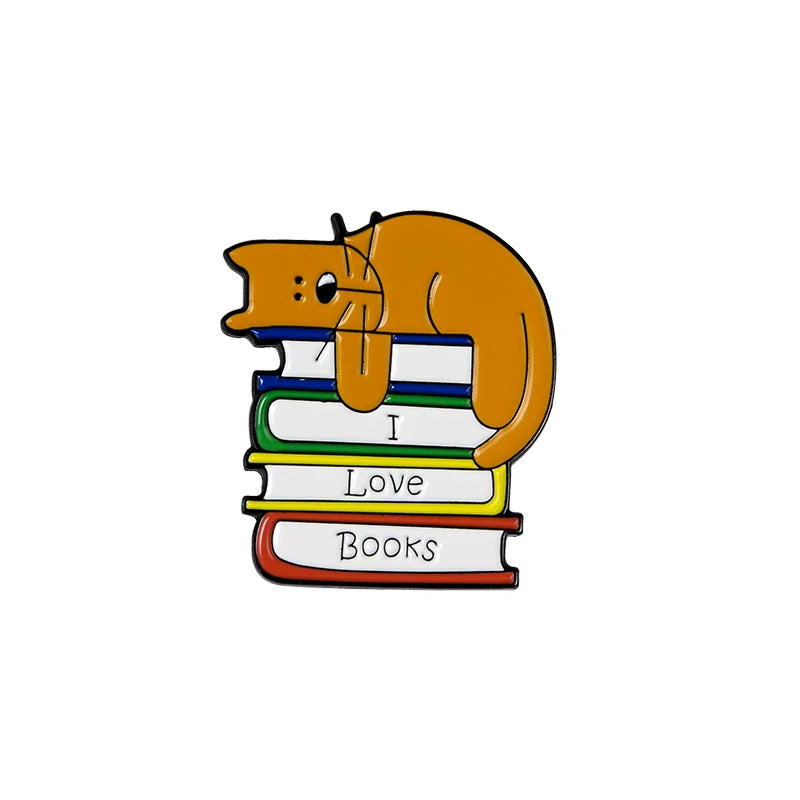 Cute Cartoon Cat Pin Badge by Topboring