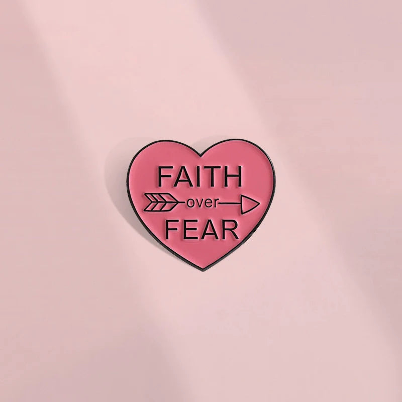 Stylish Heart Metal Pin Badge by Topboring