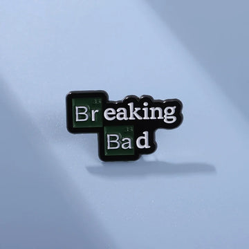 Cute Green Cartoon Metal Pin Badge by Topboring