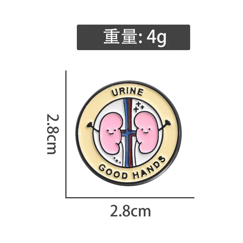 Minimalist Funny Metal Pin Badge Soft Enamel Pin Badge