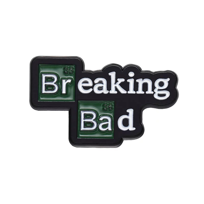 Cute Green Cartoon Metal Pin Badge by Topboring