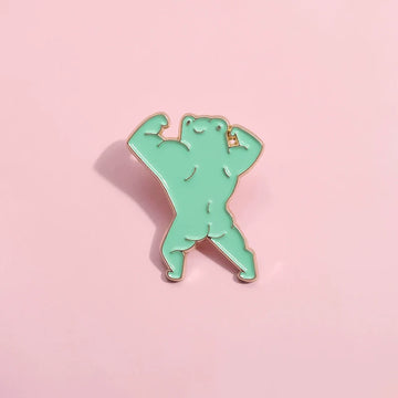 Mini Frog Metal Pin Badge by Topboring