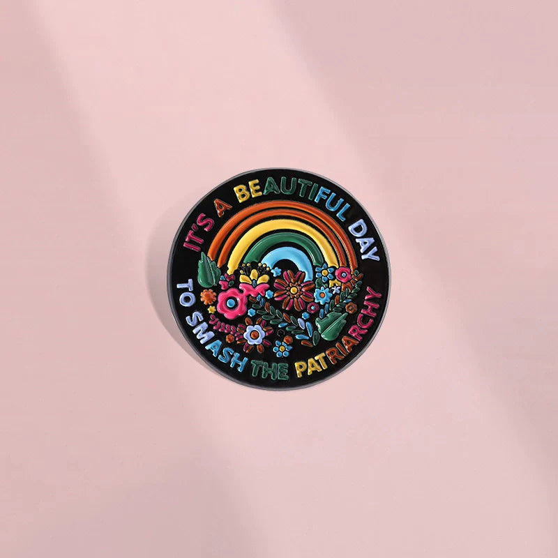 Quirky Metal Pin Badge by Topboring