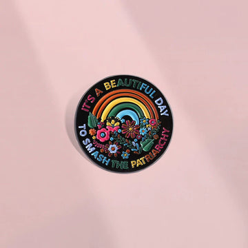Quirky Metal Pin Badge by Topboring