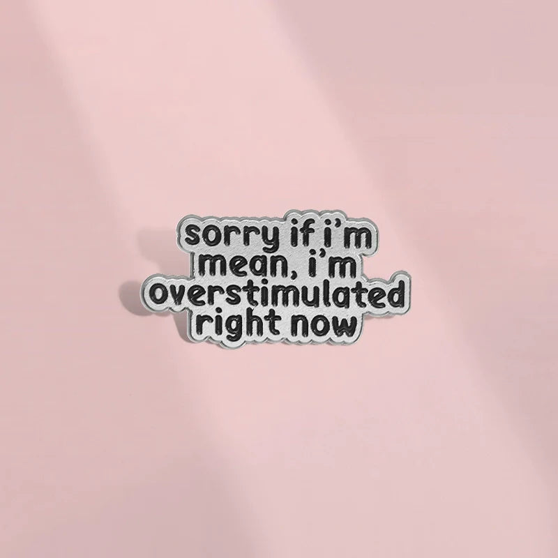 Playful Metal Pin Badge by Topboring