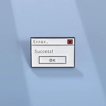 Playful Cartoon Metal Pin Badge by Topboring