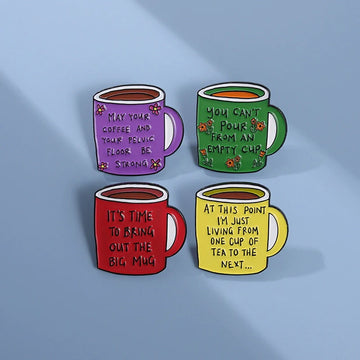 Elegant Metal Pin Badge by Topboring