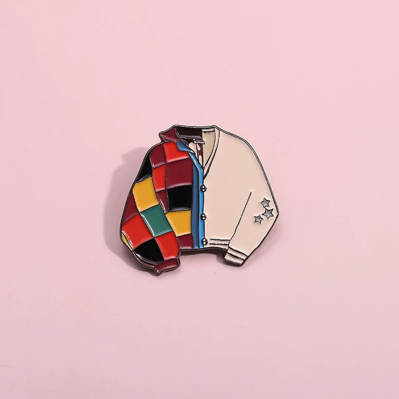 Whimsical Cartoon Metal Pin Badge by Topboring