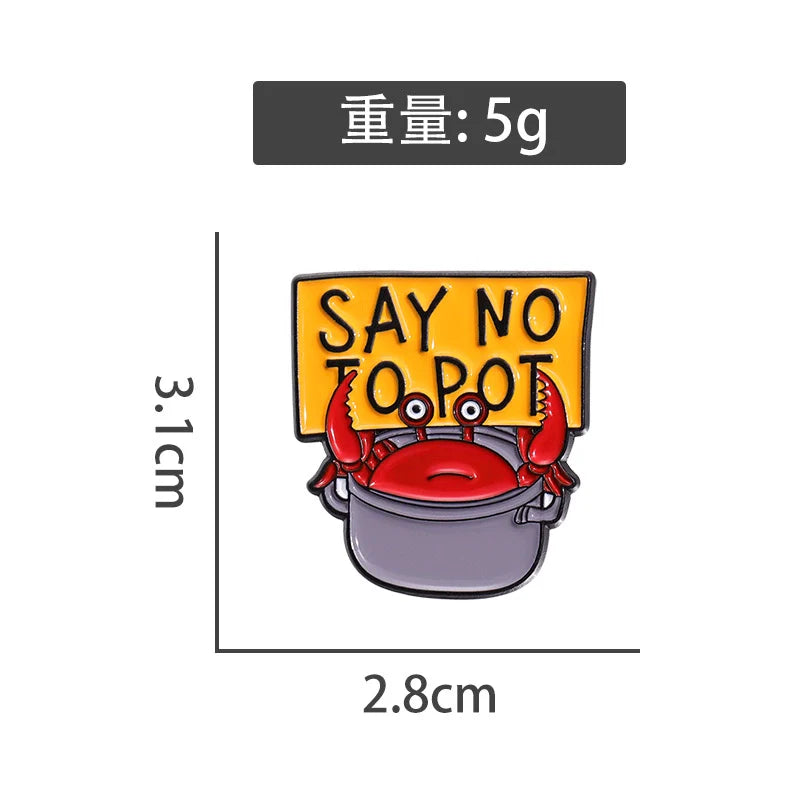 Elegant Metal Pin Badge by Topboring