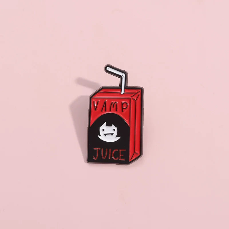 Cute Cartoon Metal Pin Badge by Topboring