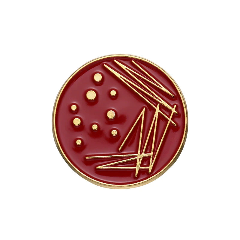 Cute Red Cartoon Metal Pin Badge by Topboring