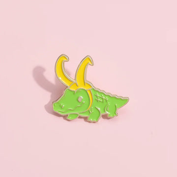 Cute Cartoon Fish Metal Pin Badge by Topboring