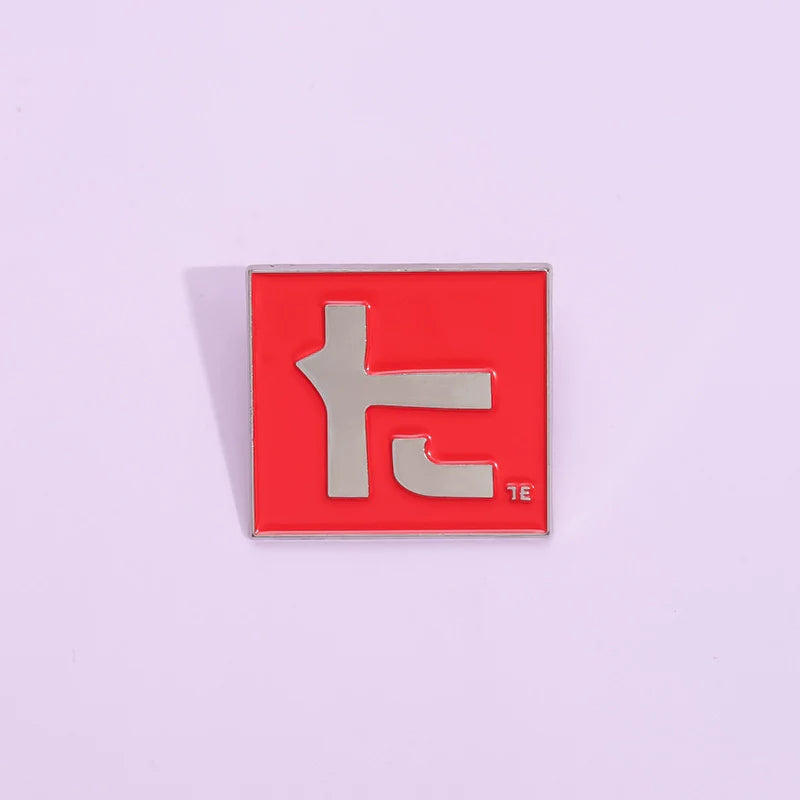 Kawaii Red Cartoon Metal Pin Badge by Topboring