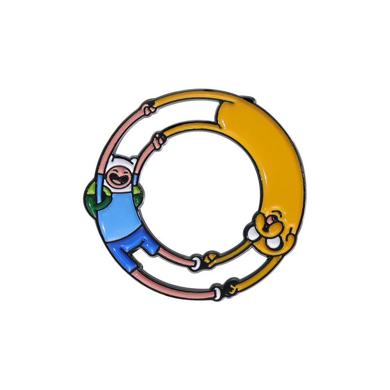 Cute Cartoon Metal Pin Badge by Topboring