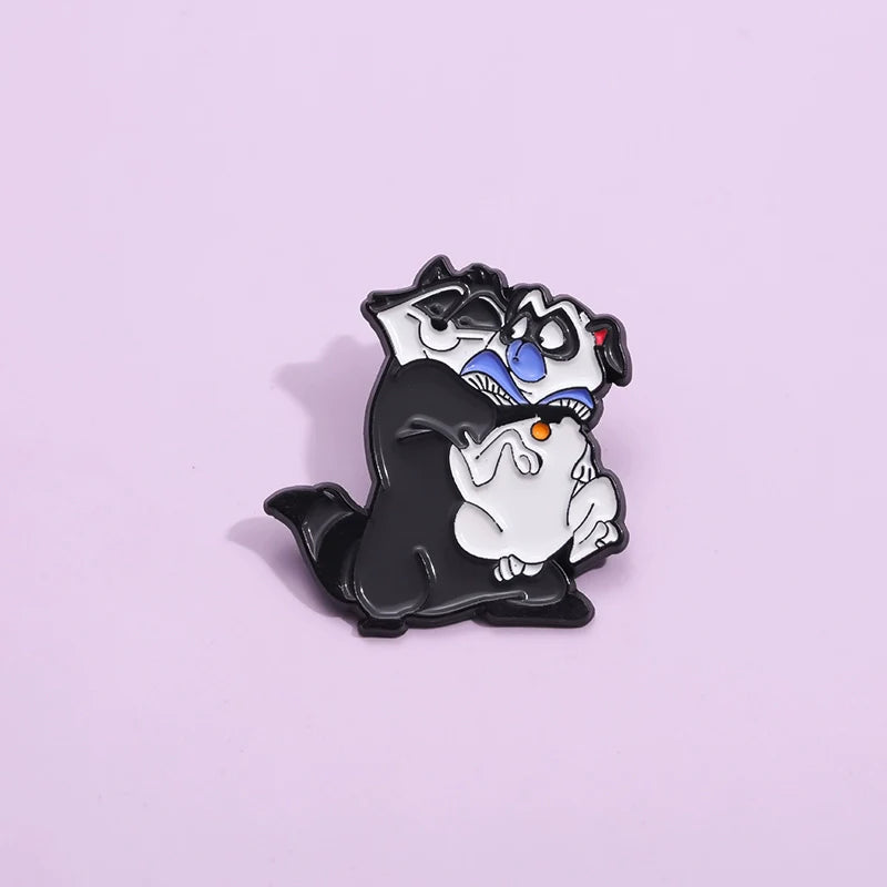 Cute Cartoon Dog Metal Pin Badge by Topboring