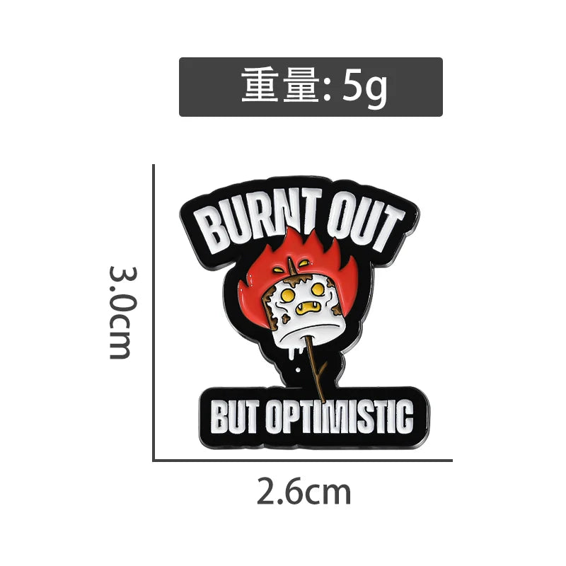 Cute Metal Pin Badge by Topboring