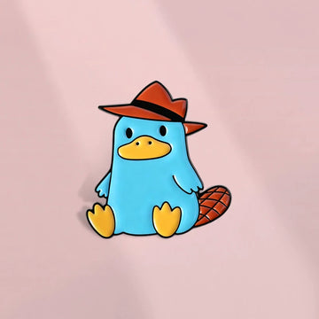 Cute Cartoon Metal Pin Badge by Topboring