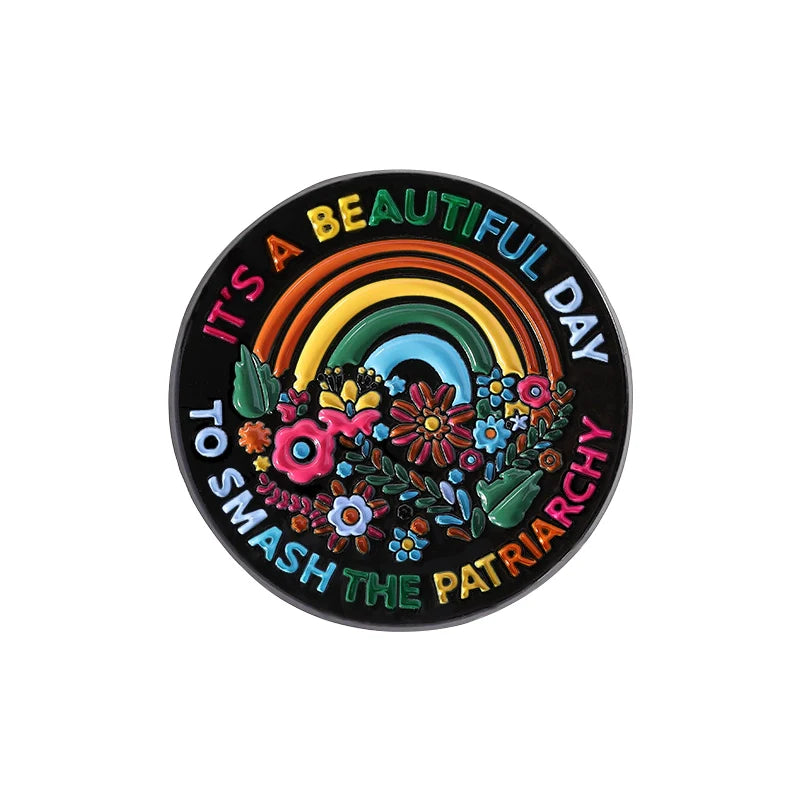Charming Quirky Metal Pin Badge Hard Enamel Pin Badge Style2