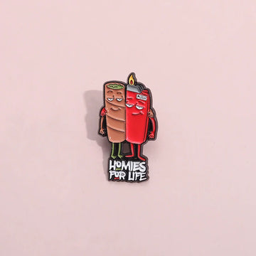 Funny Cartoon Metal Pin Badge by Topboring