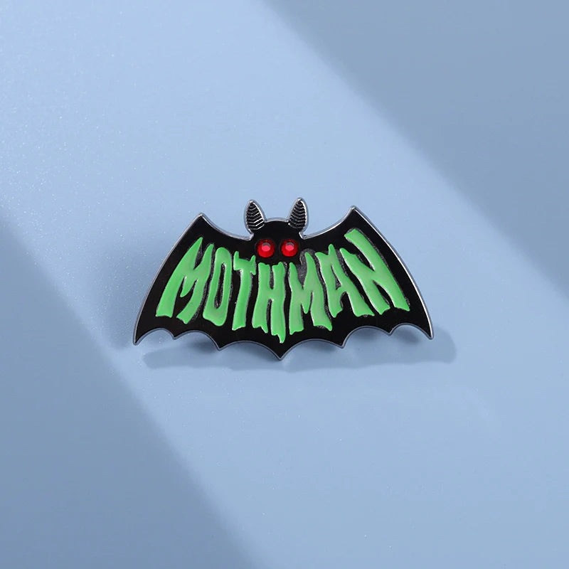 Charming Black Cartoon Metal Pin Badge by Topboring