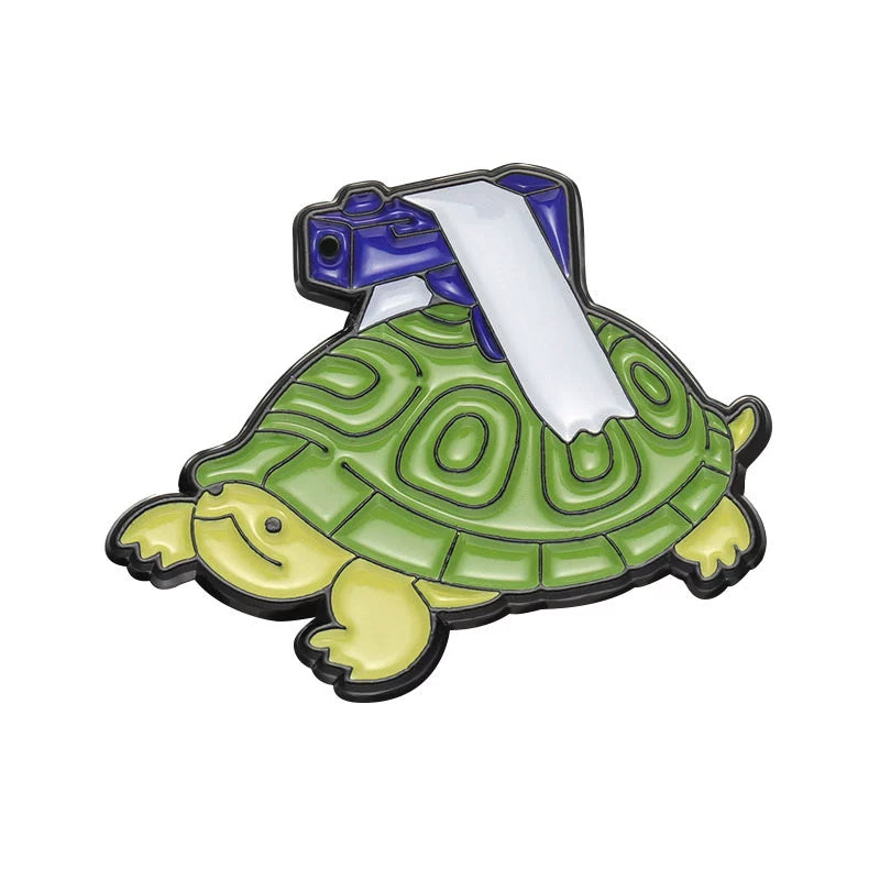 Lovely Cute Green Metal Pin Soft Enamel Pin Badge