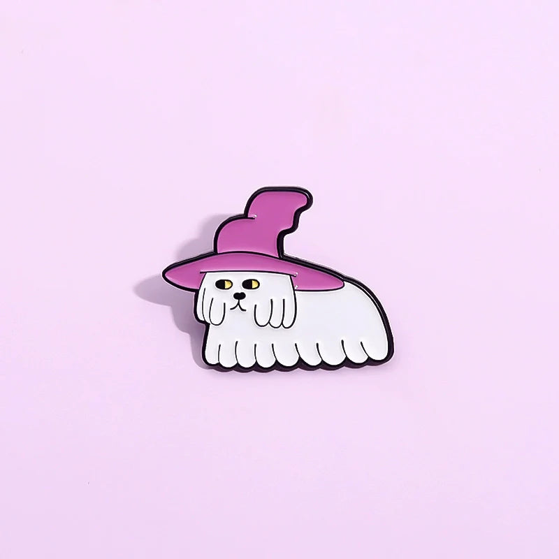 Cute Cartoon Dog Metal Pin Badge by Topboring