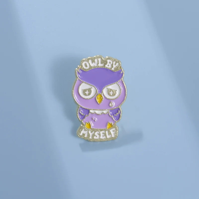 Cute Cartoon Cat Metal Pin Badge by Topboring