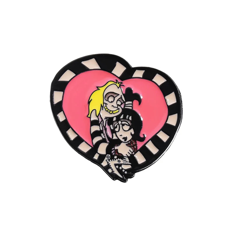 Charming Mini Star Heart Metal Soft Enamel Pin Badge