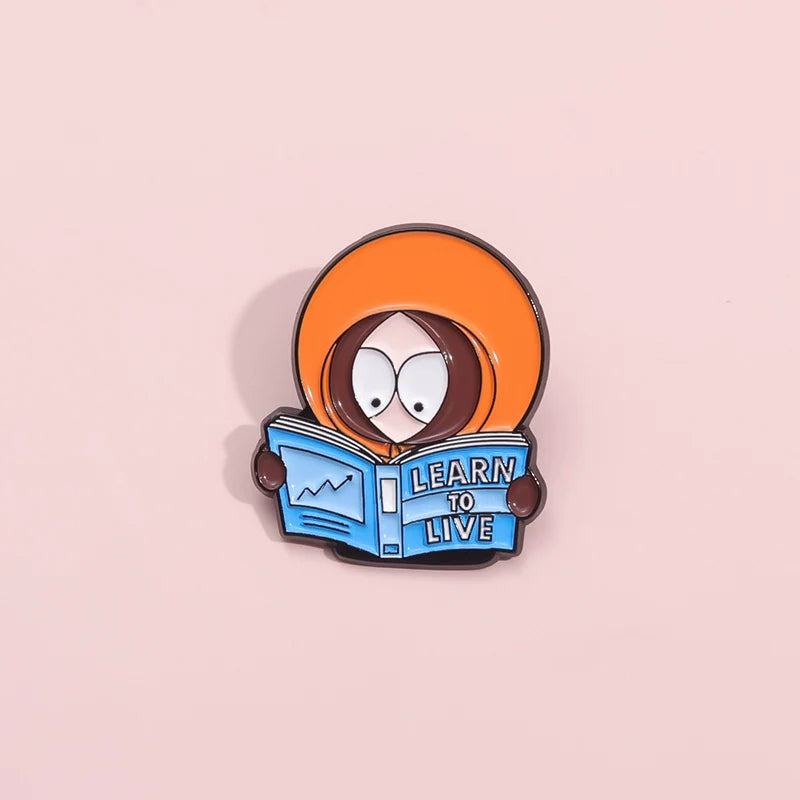 Whimsical Metal Pin Badge by Topboring