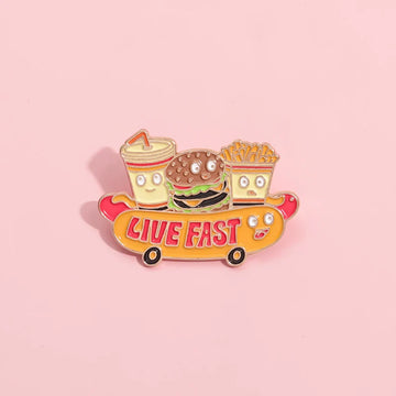 Funny Cartoon Dog Metal Pin Badge by Topboring