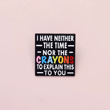 Playful Metal Pin Badge by Topboring