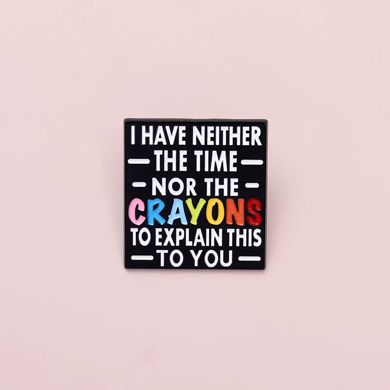 Playful Metal Pin Badge by Topboring