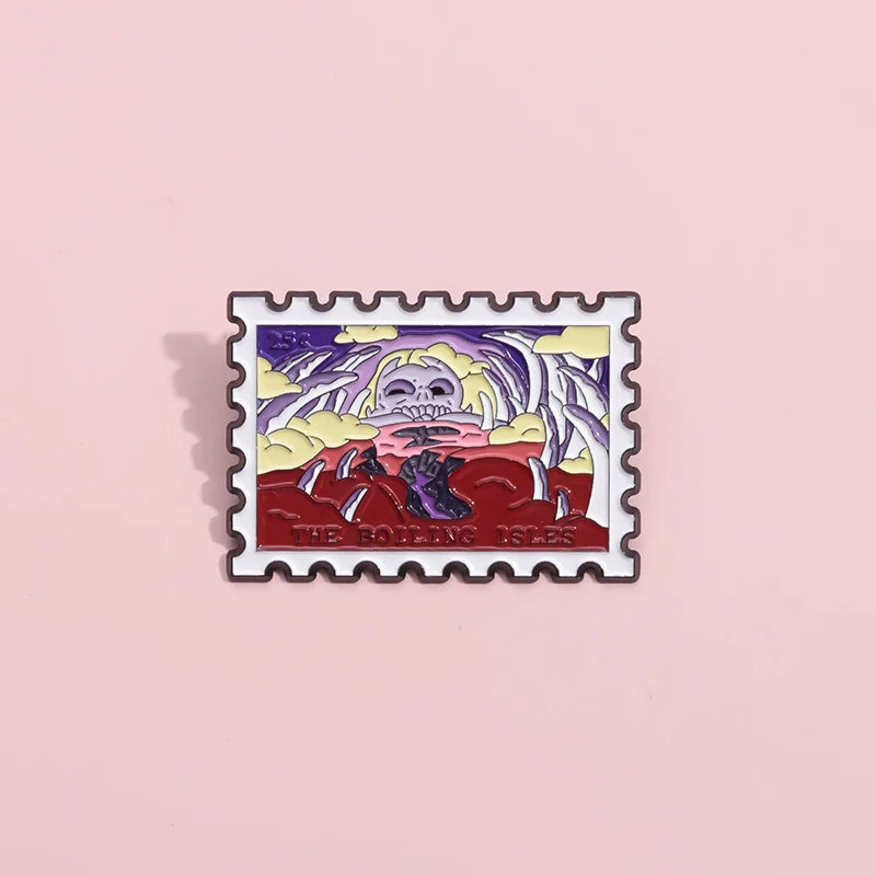 Quirky Cartoon Metal Pin Badge by Topboring