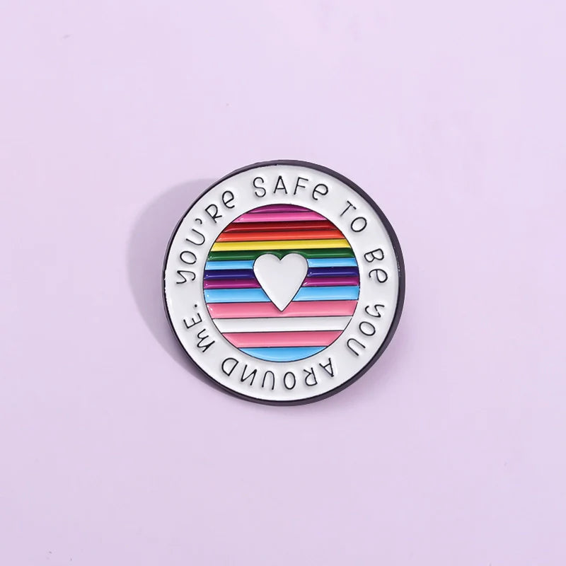 Funny Heart Pin Badge by Topboring