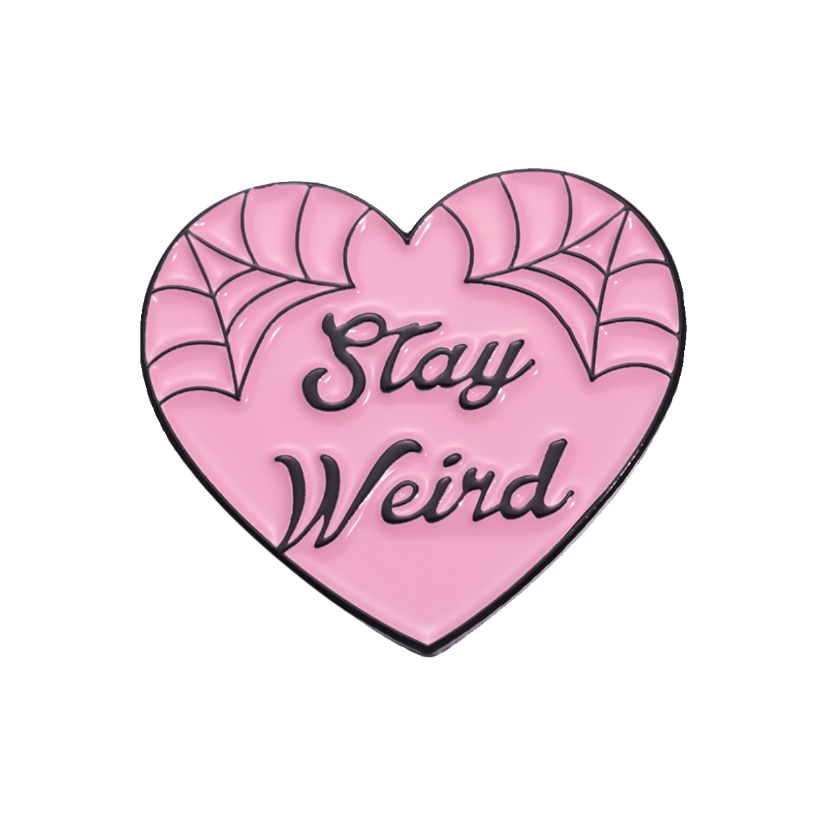 Cartoon Cute Pink Heart Metal Enamel Pin Badge