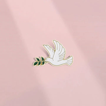 Cute Cartoon Bird Metal Pin Badge by Topboring