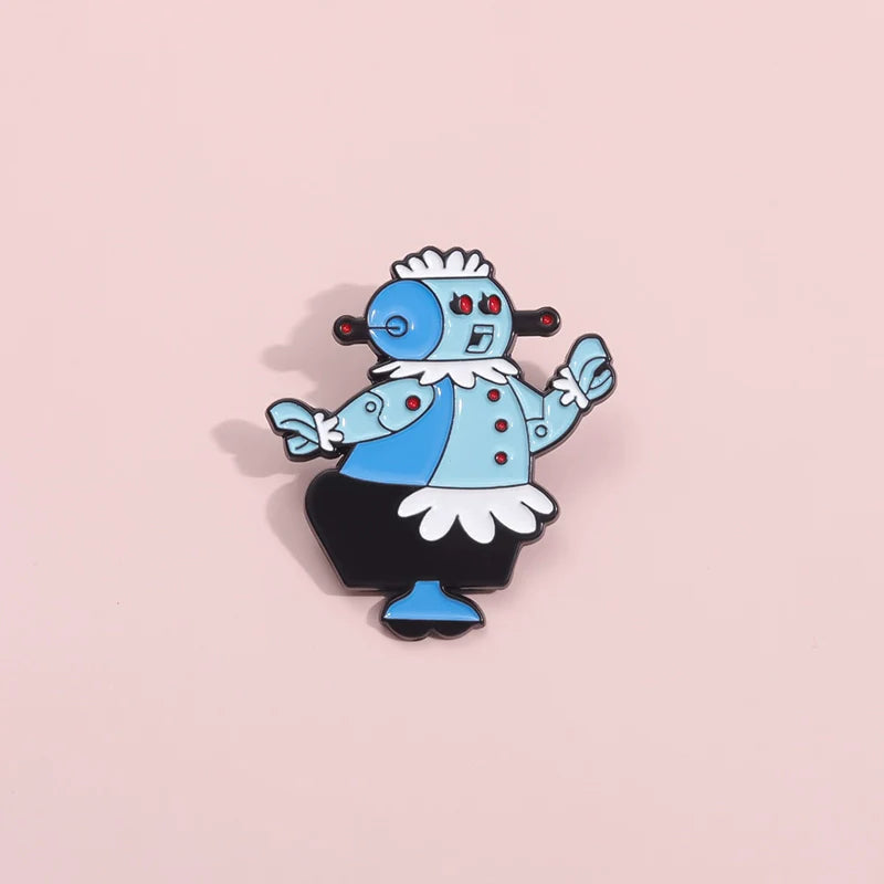 Cute Cartoon Metal Pin Badge by Topboring