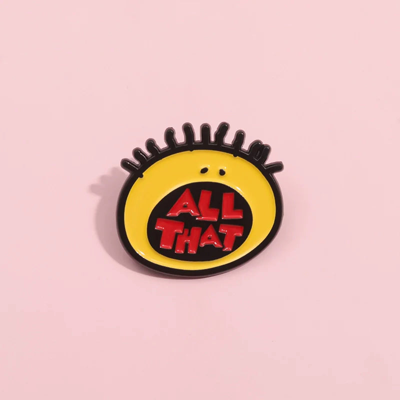 Cute Smiley Metal Pin Badge by Topboring