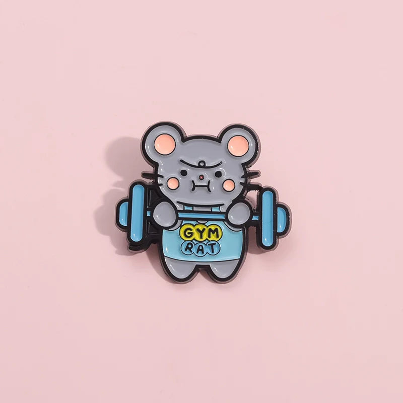 Cute Cartoon Metal Pin Badge by Topboring