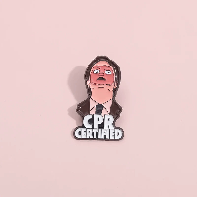 Elegant Cartoon Metal Pin Badge by Topboring